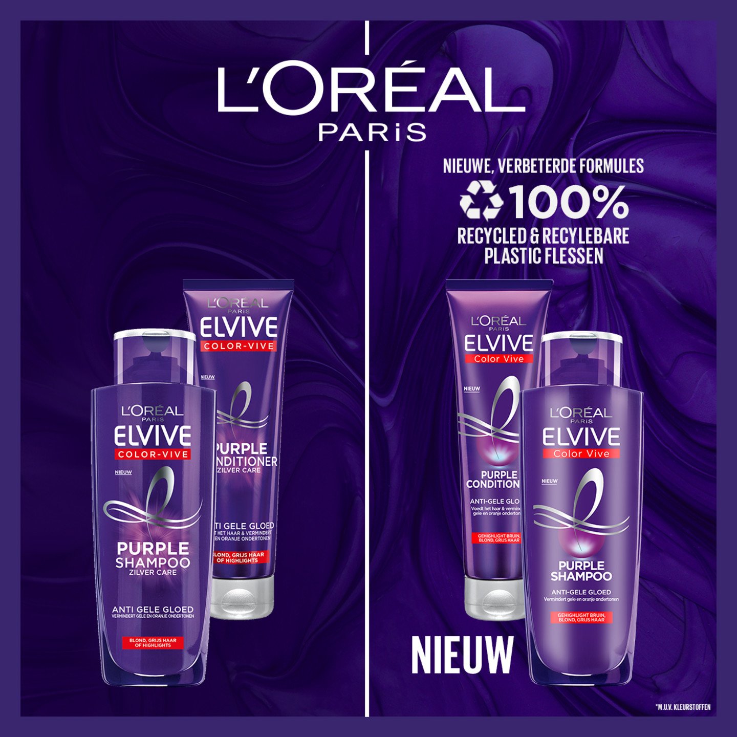 Elvive Purple shampoo blond haar highlights Rangeshot